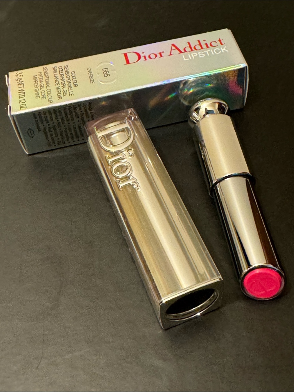 BNIB Dior Addict Hydra Gel Core Mirror Shine Lipstick 685 OVERSIZE Discontinued